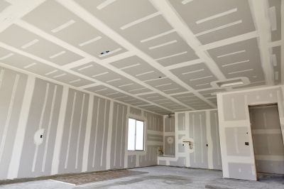Drywall Installation in Living Room
